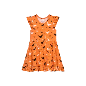 Posh Peanut Hendrix Cap Sleeve Ruffled Twirl Dress