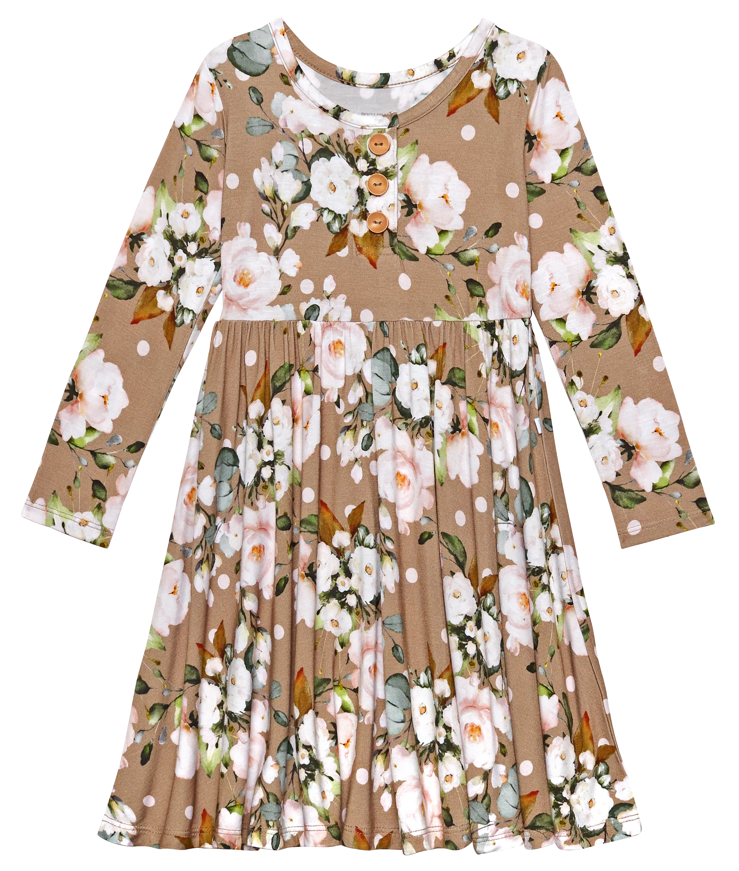 Posh Peanut Leona Henley Twirl Dress