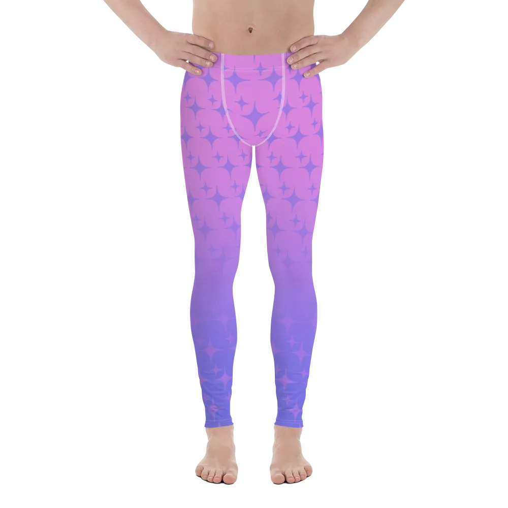 Purple Ghost Sparkle Leggings (Men's XS-3XL)