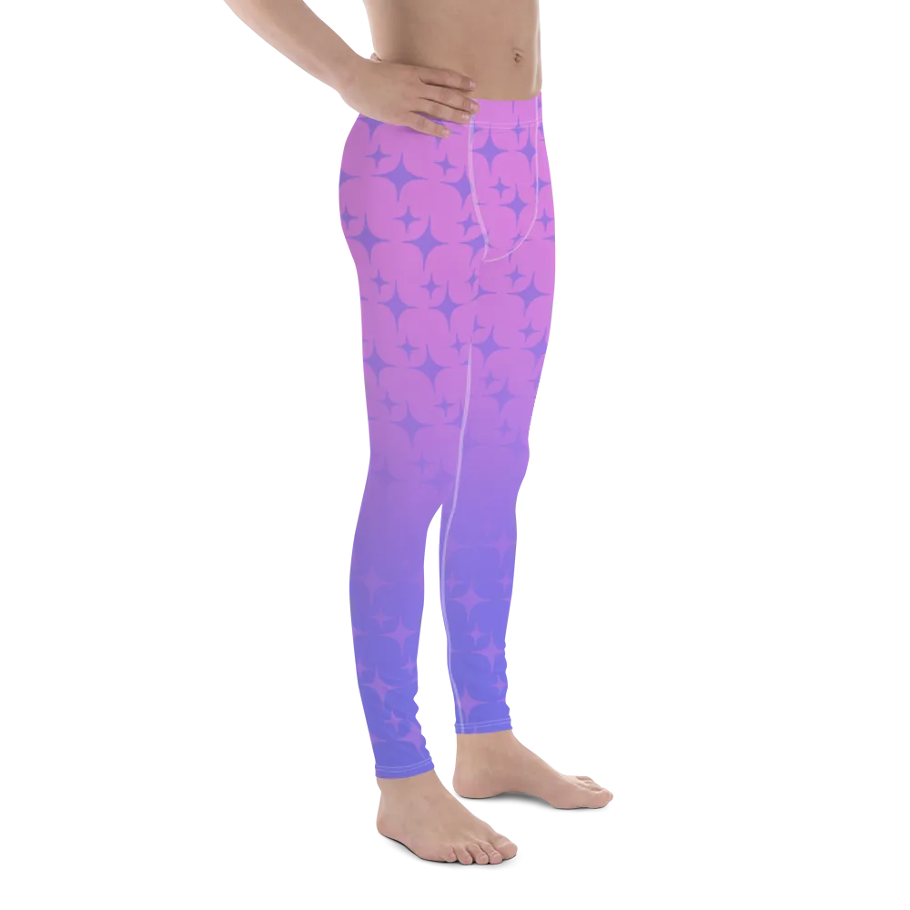 Purple Ghost Sparkle Leggings (Men's XS-3XL)
