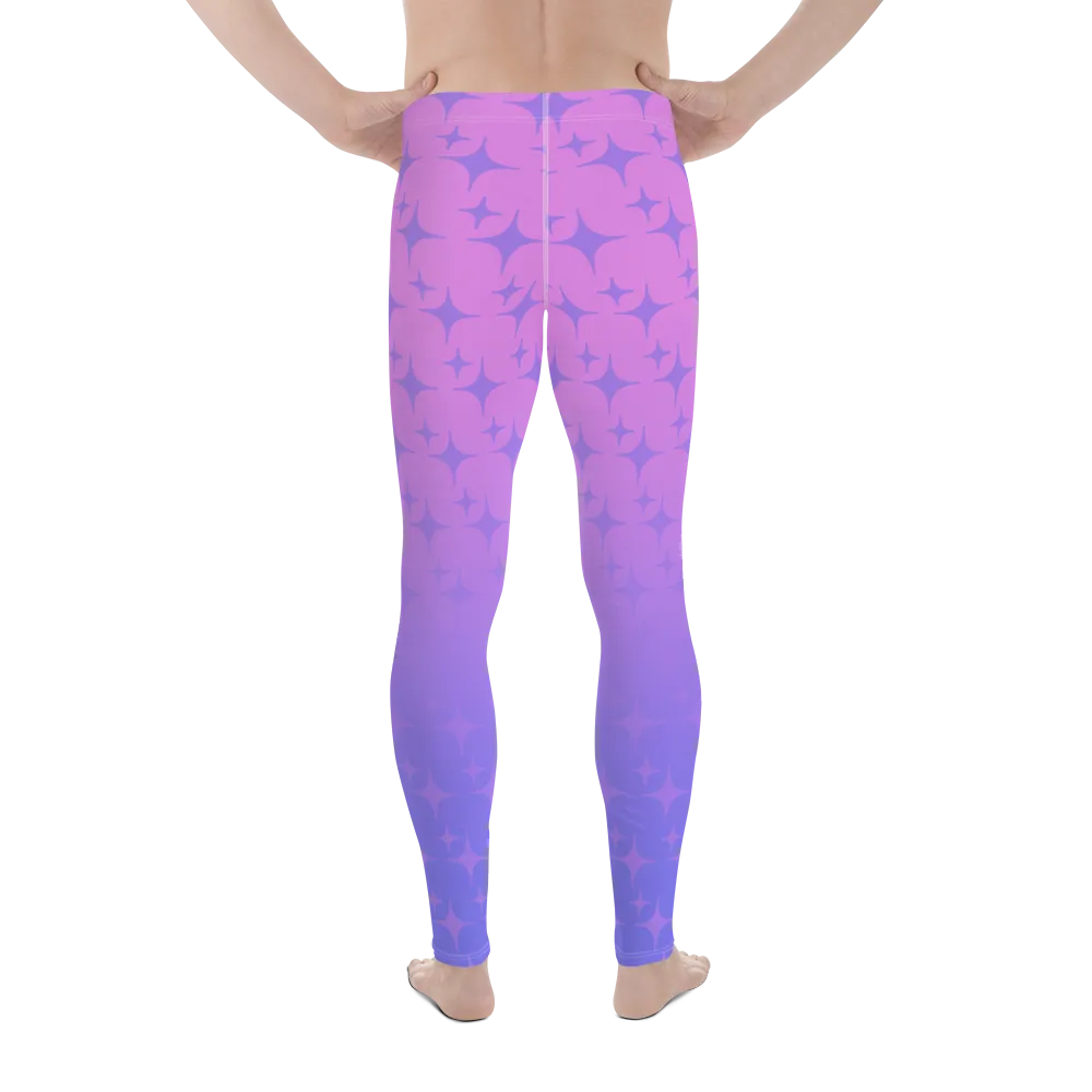 Purple Ghost Sparkle Leggings (Men's XS-3XL)