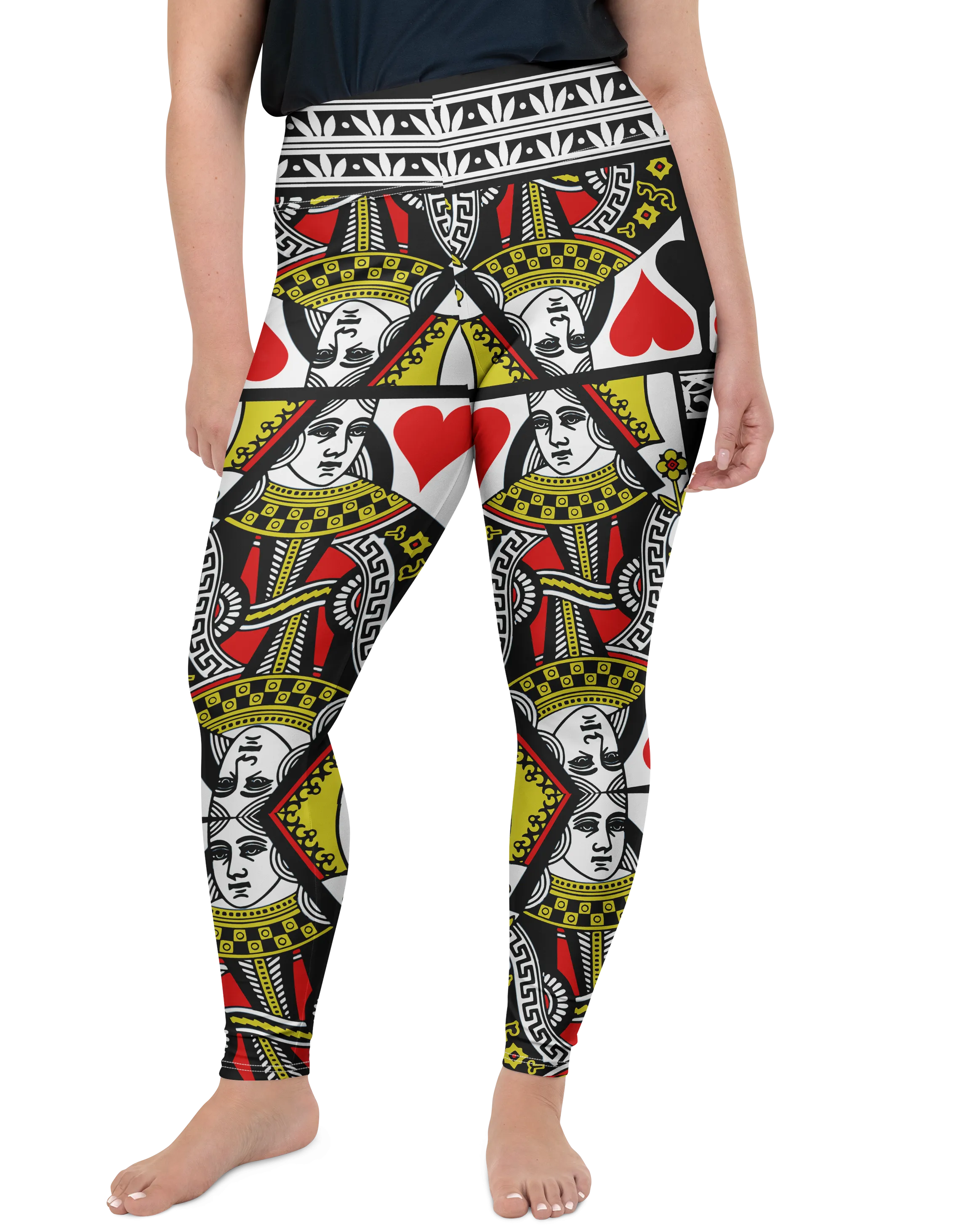 Queen of Hearts Plus Size Leggings