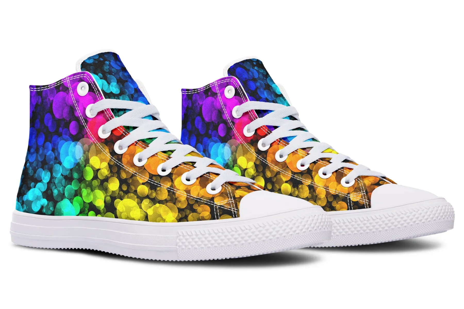 Rainbow Bubbles High Tops