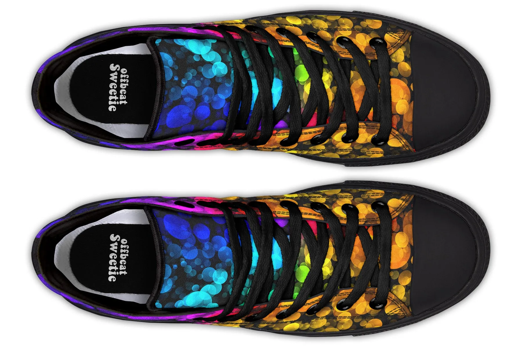 Rainbow Bubbles High Tops