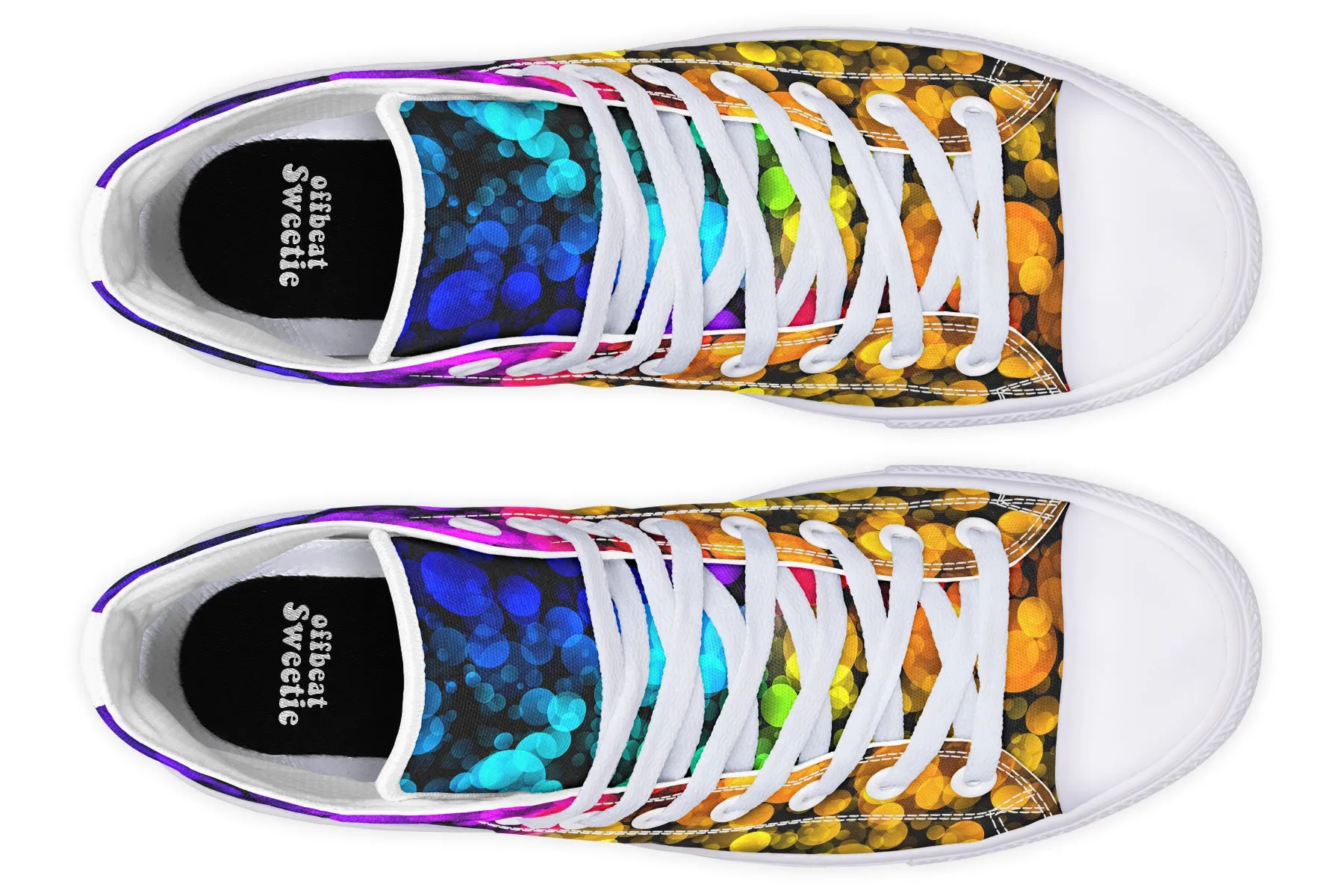 Rainbow Bubbles High Tops