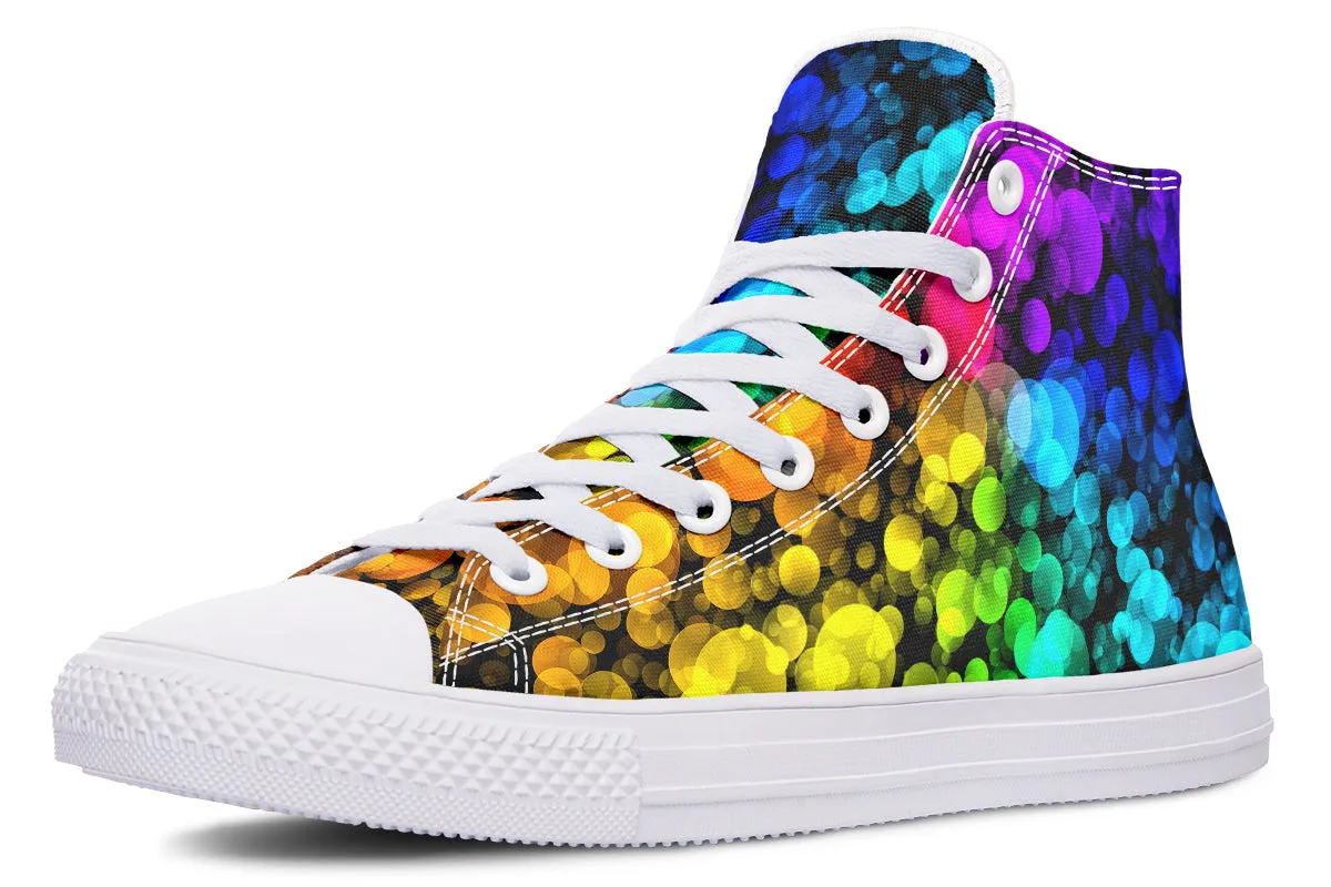 Rainbow Bubbles High Tops