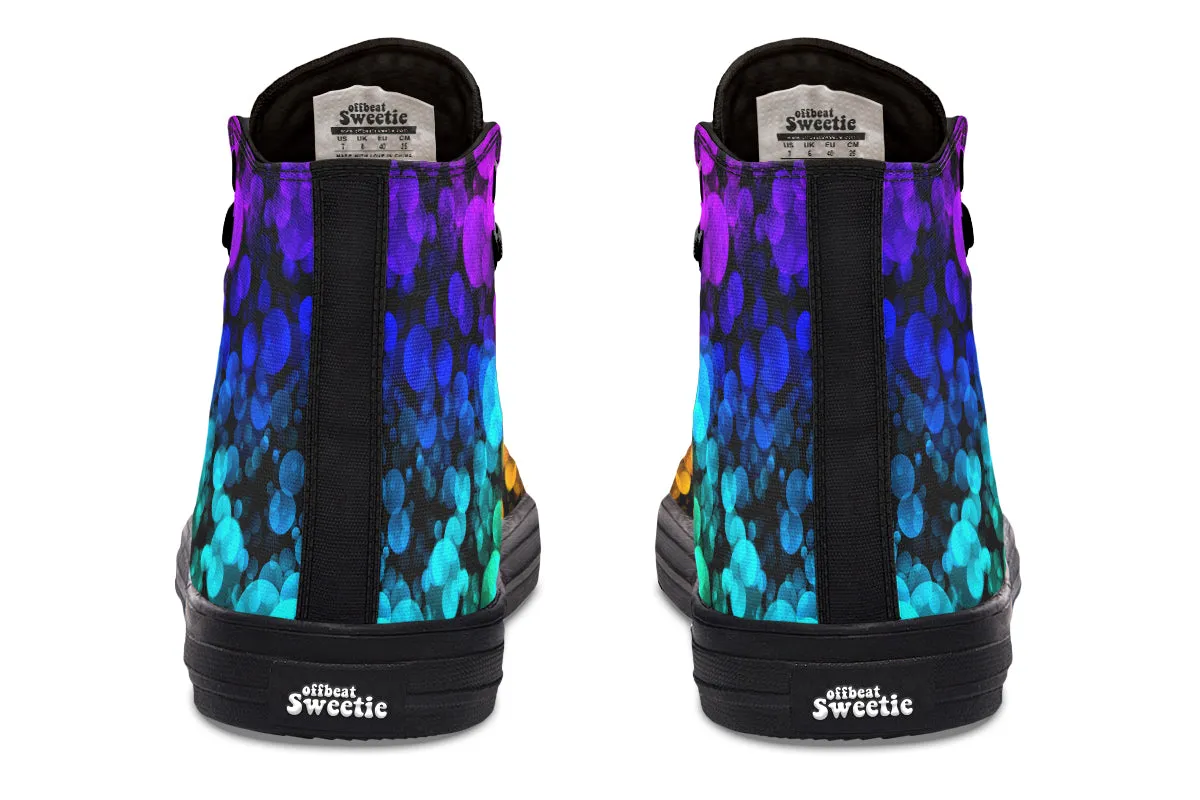 Rainbow Bubbles High Tops