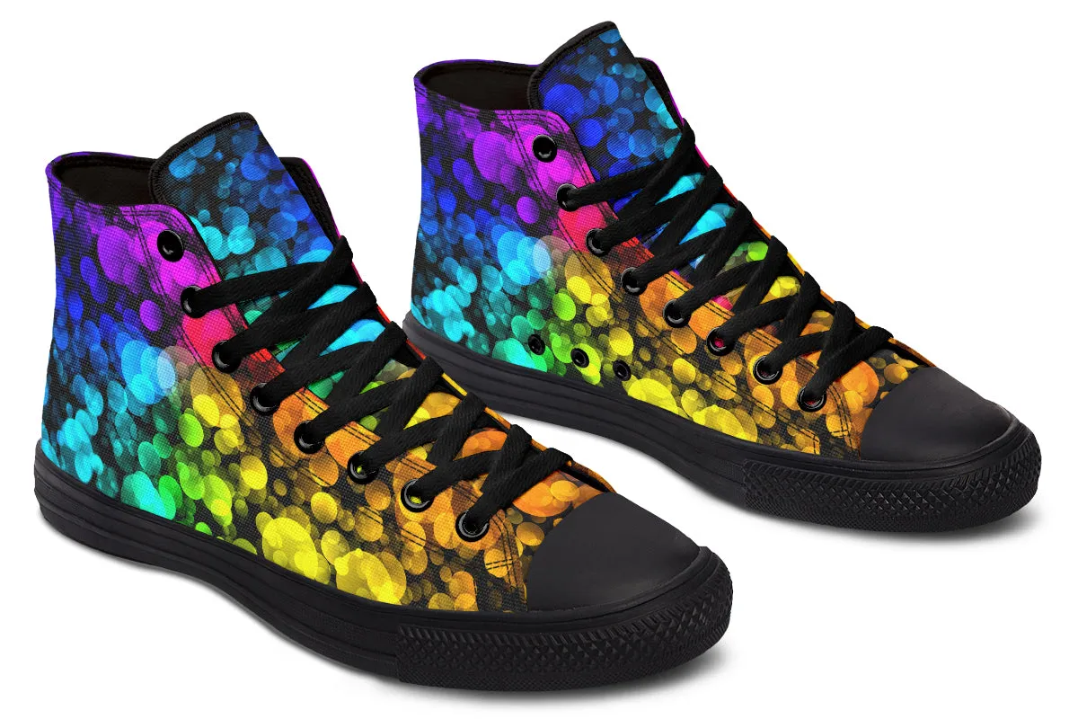 Rainbow Bubbles High Tops