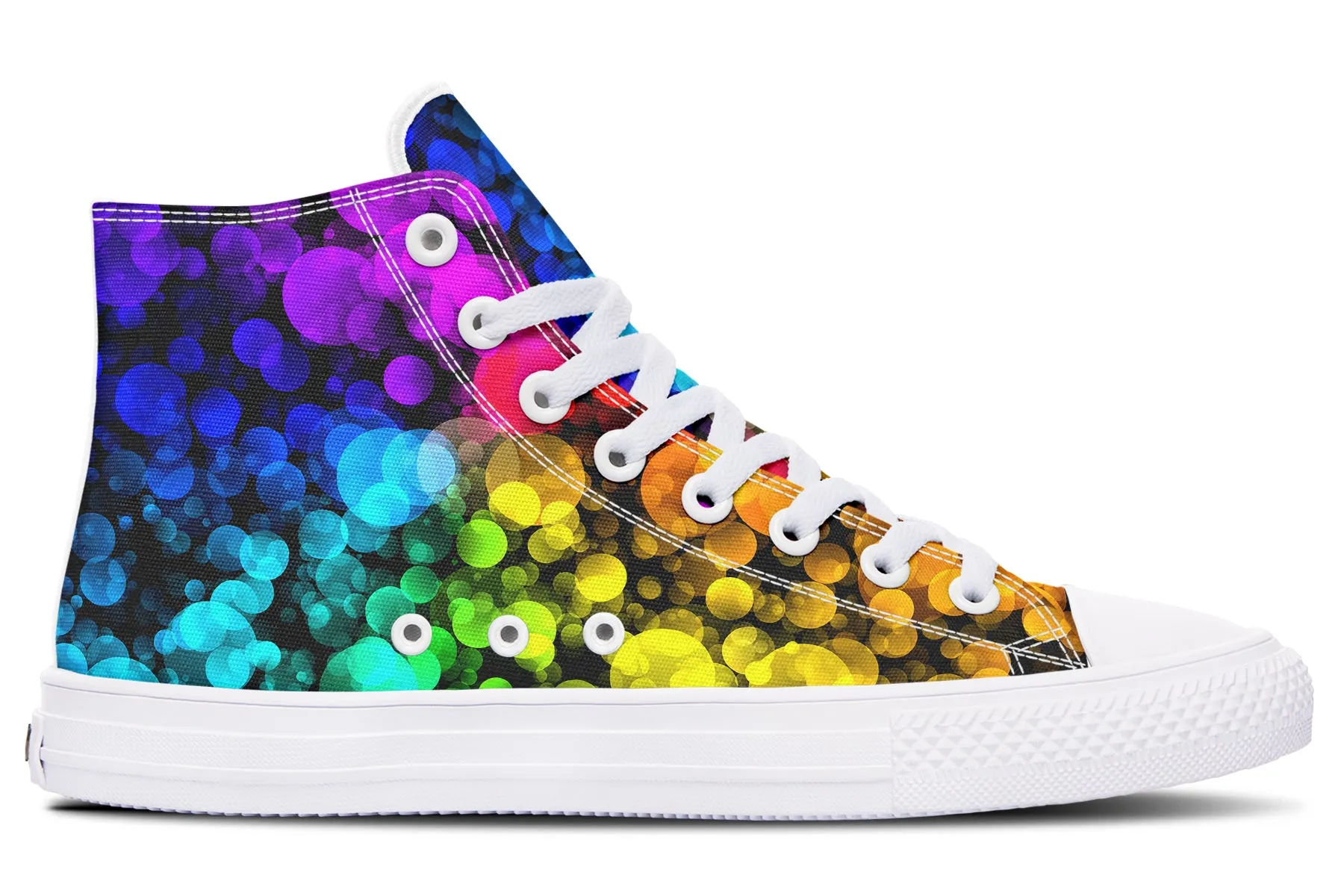 Rainbow Bubbles High Tops