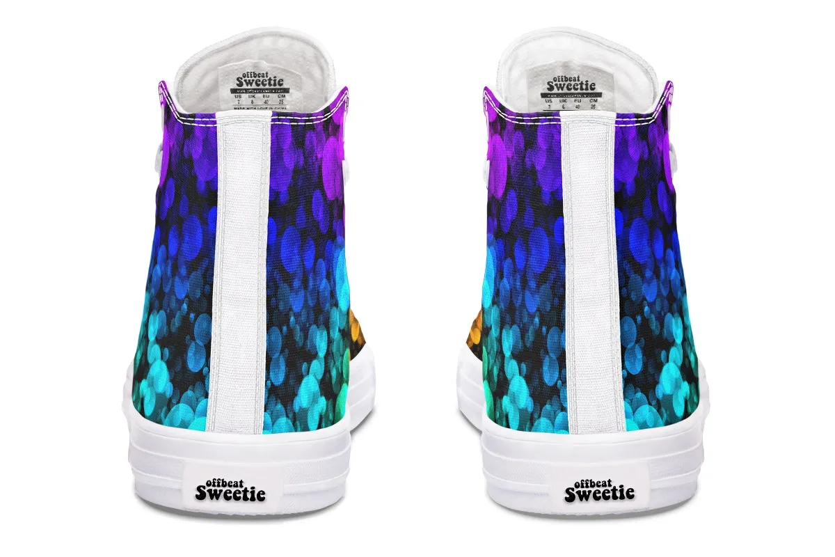 Rainbow Bubbles High Tops