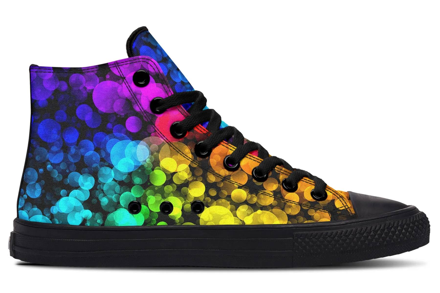 Rainbow Bubbles High Tops
