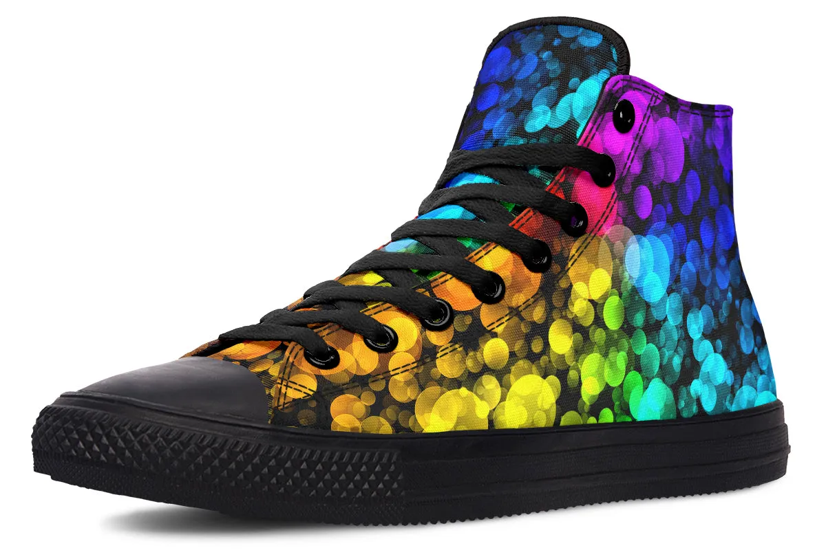 Rainbow Bubbles High Tops