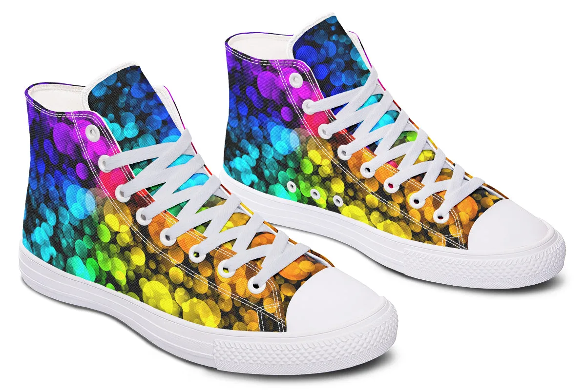 Rainbow Bubbles High Tops