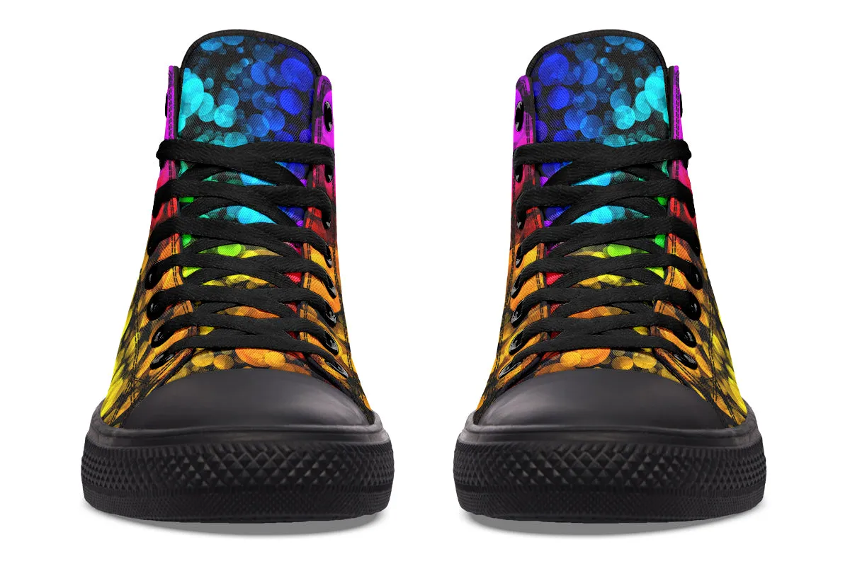 Rainbow Bubbles High Tops