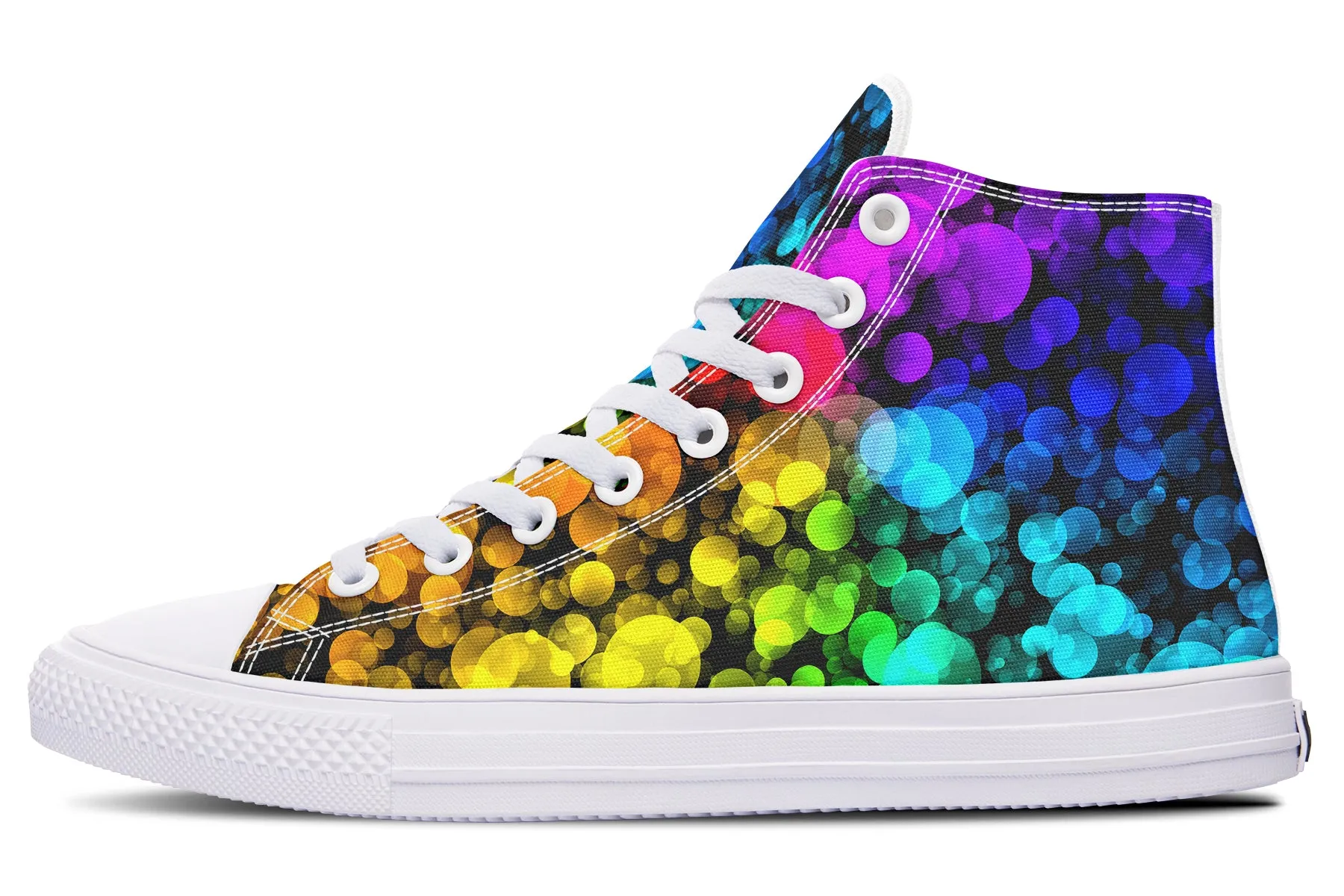 Rainbow Bubbles High Tops