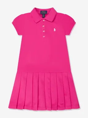 Ralph Lauren Girls Polo Dress in Pink