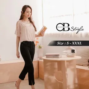 RUFFLE CHIFFON - SLEEVE TOPS