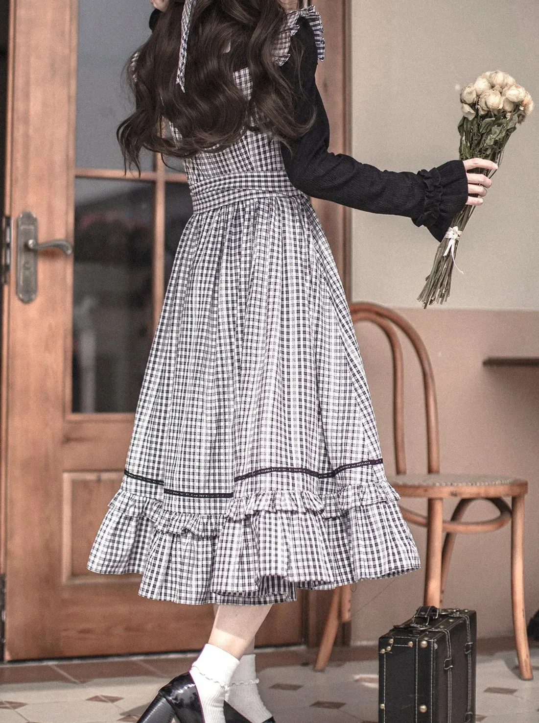 Ruffle Ruffle Skirt Suspender   Top Check