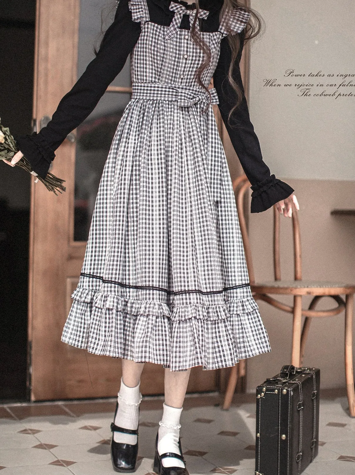 Ruffle Ruffle Skirt Suspender   Top Check