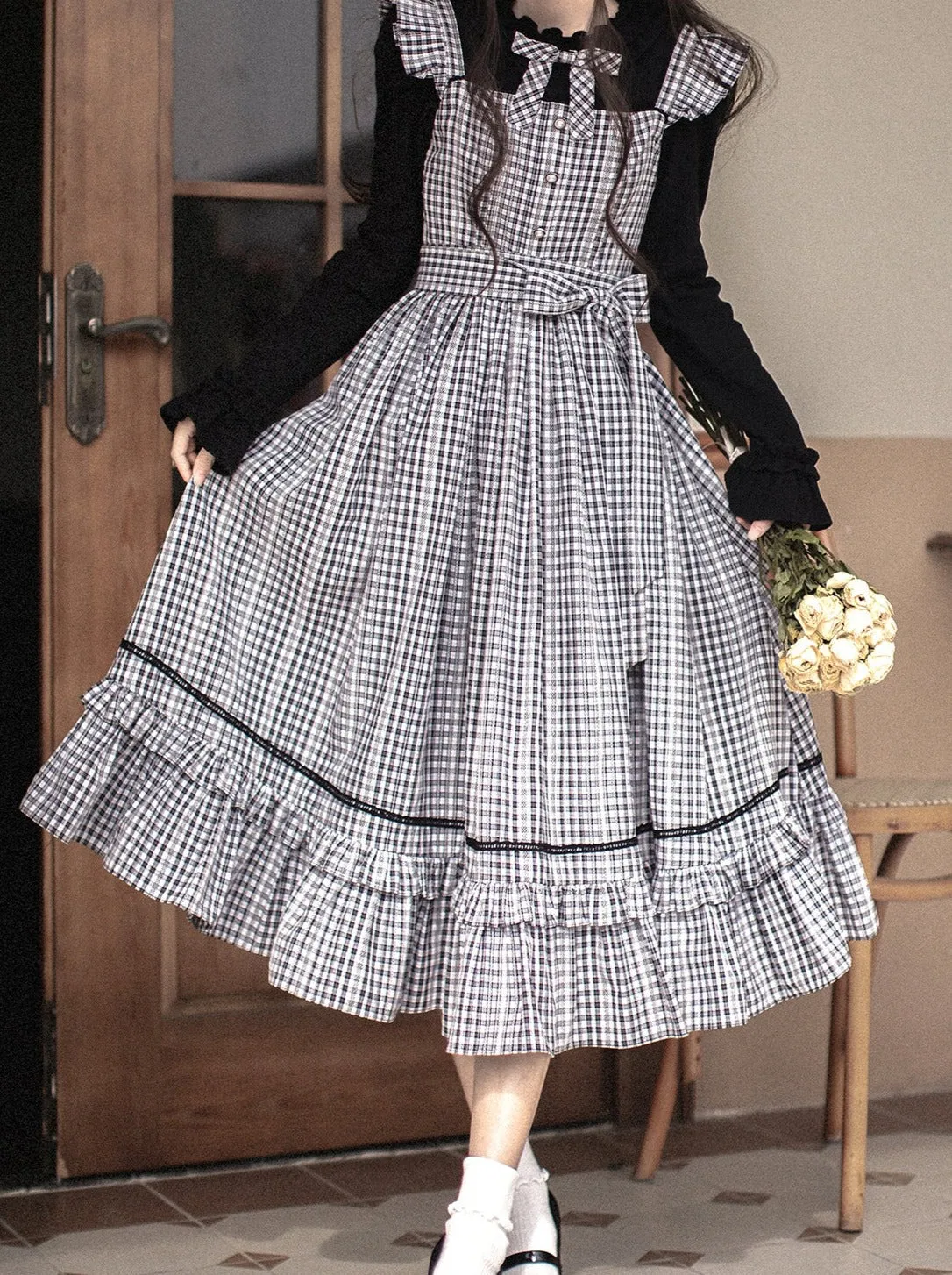 Ruffle Ruffle Skirt Suspender   Top Check