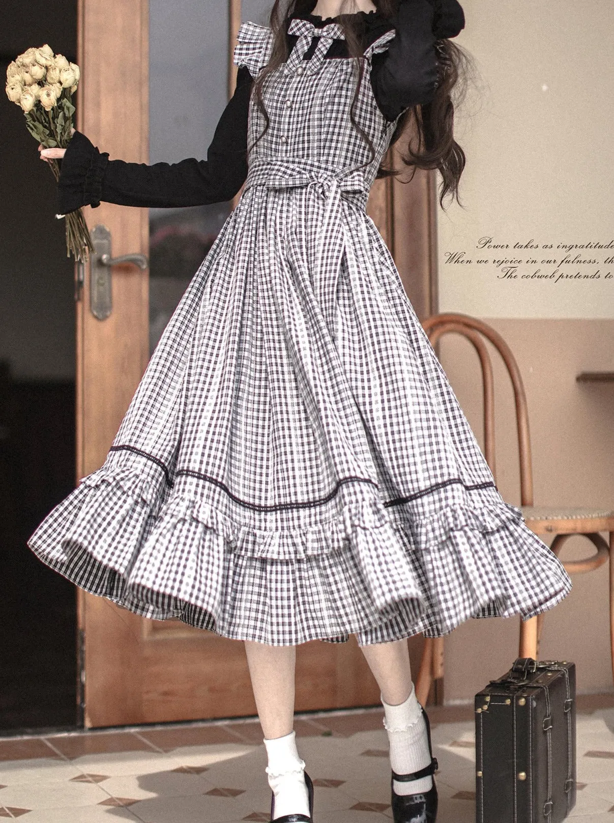 Ruffle Ruffle Skirt Suspender   Top Check