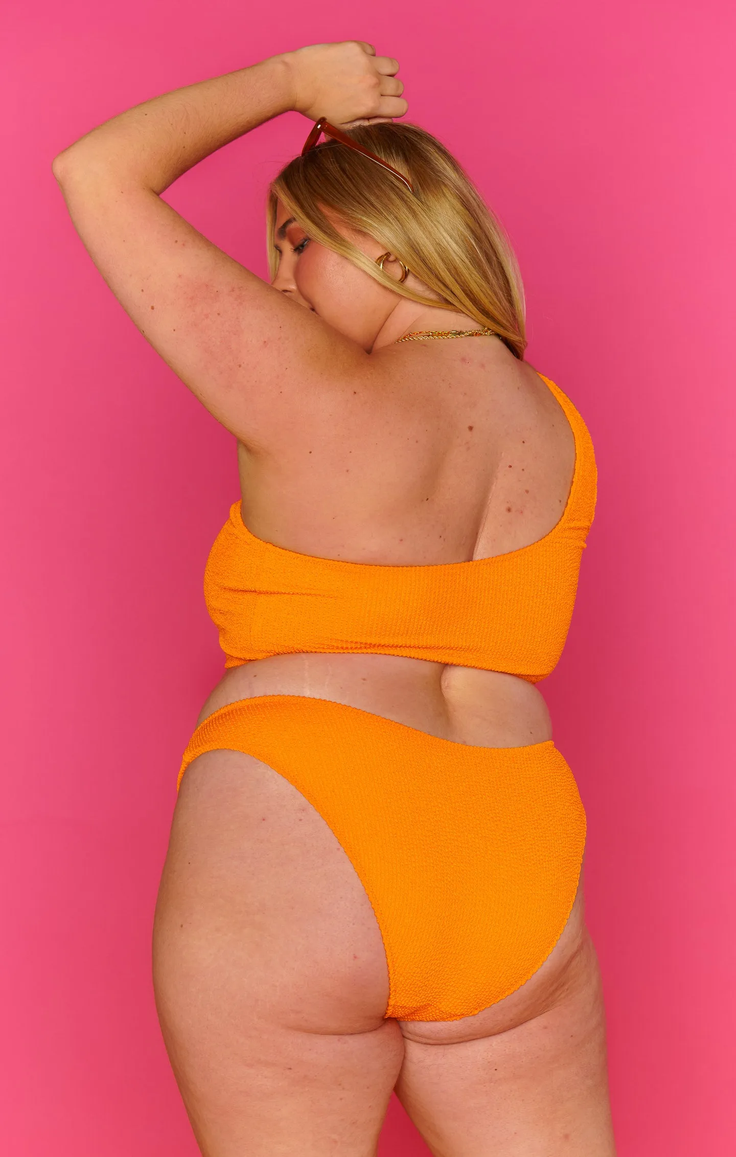 Silvana Bottom ~ Bright Orange Scrunch