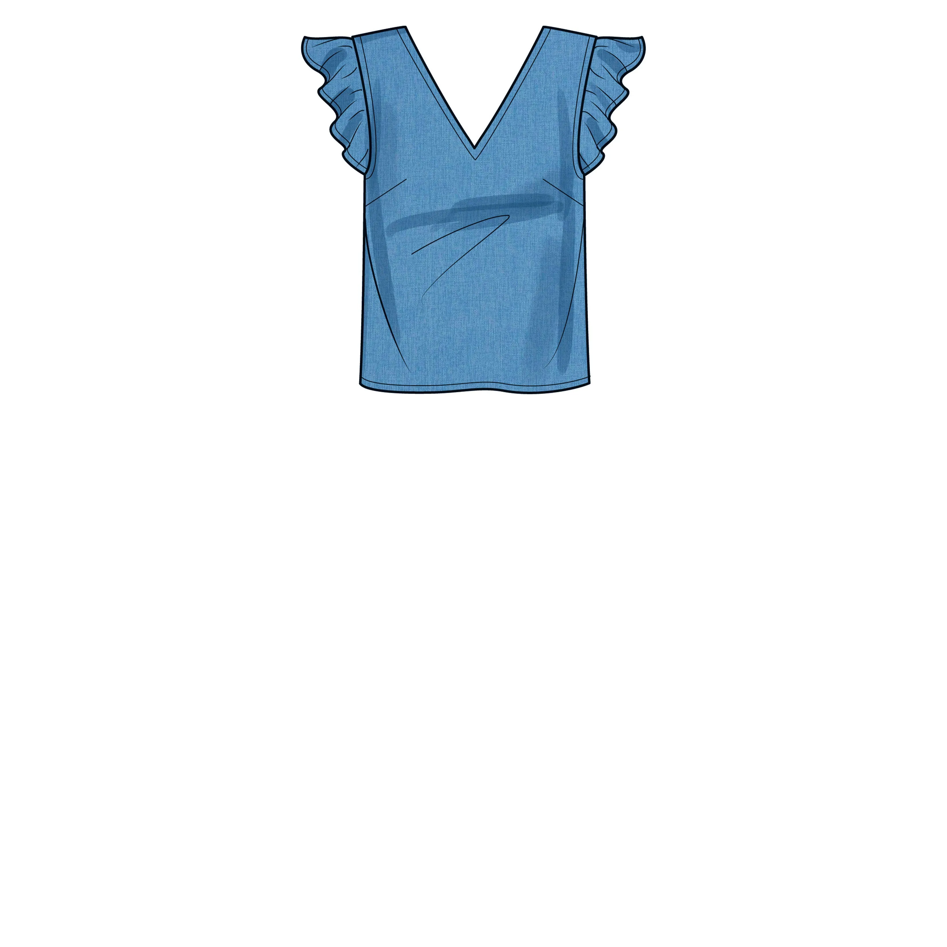Simplicity Pattern SS9605 Misses' Tops