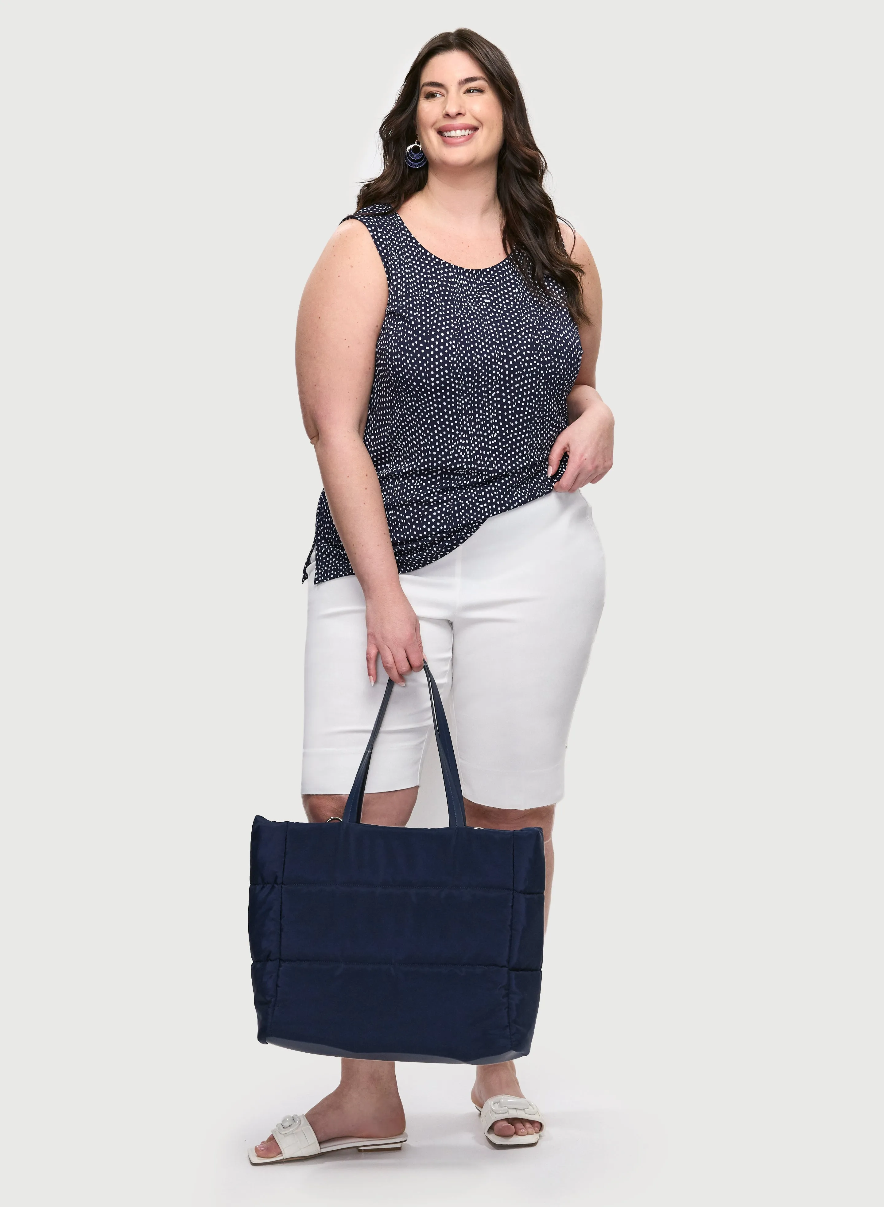 Sleeveless Polka Dot Top