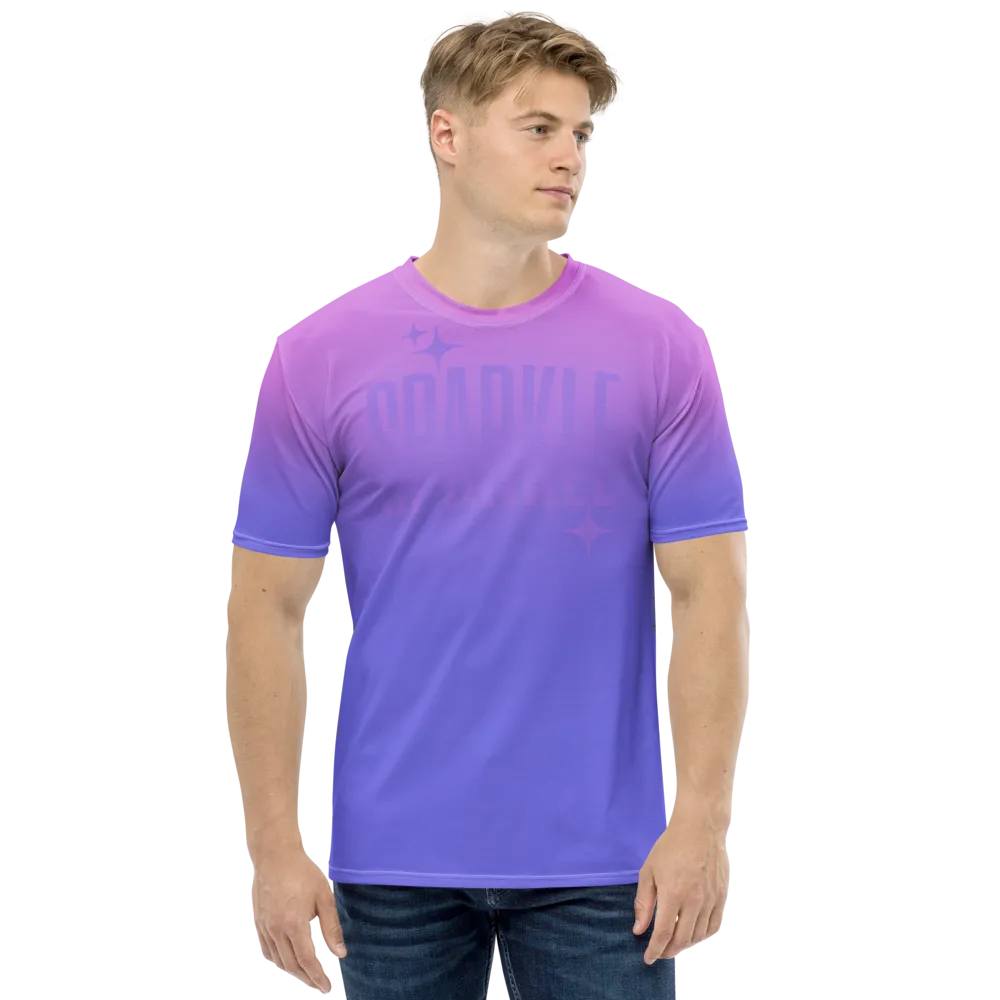 Sparkle Ghost Text Men's Tee