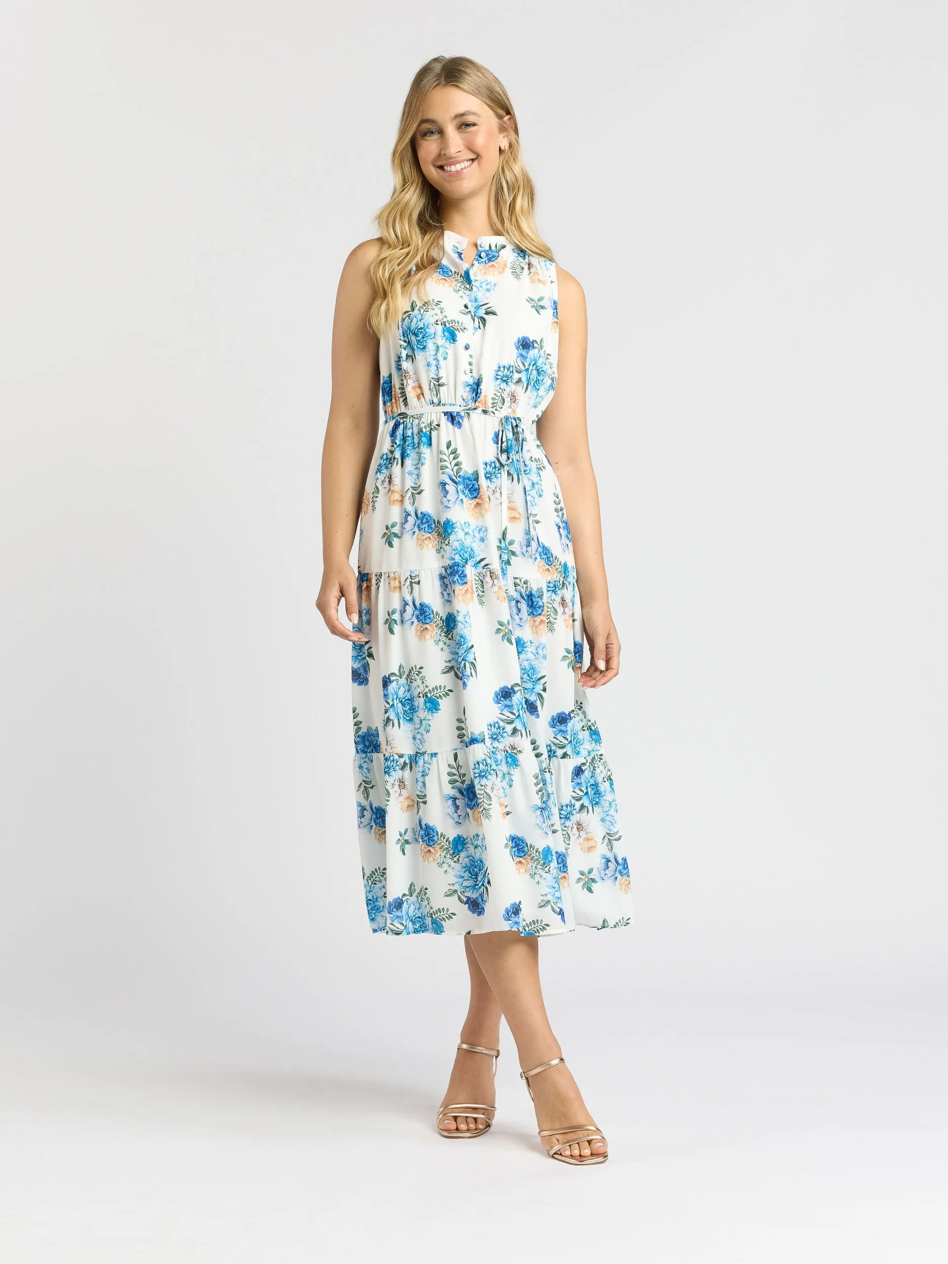 Spring Bouquet Midi Dress