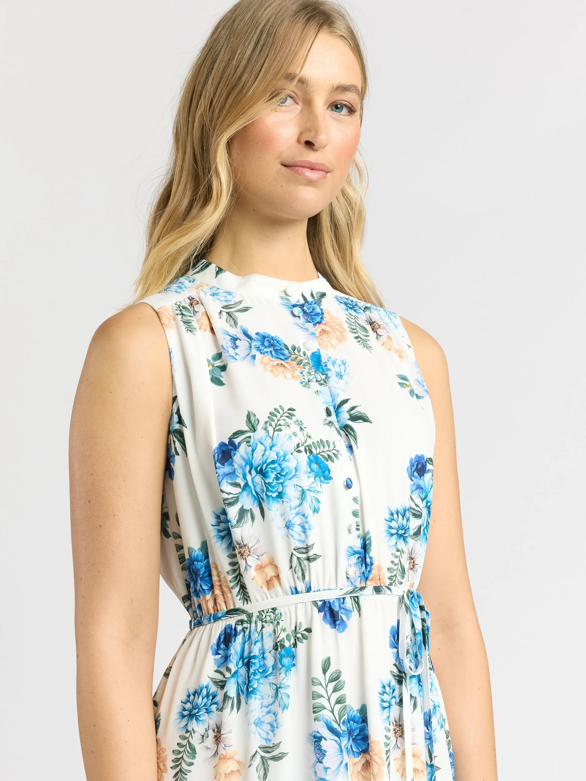 Spring Bouquet Midi Dress