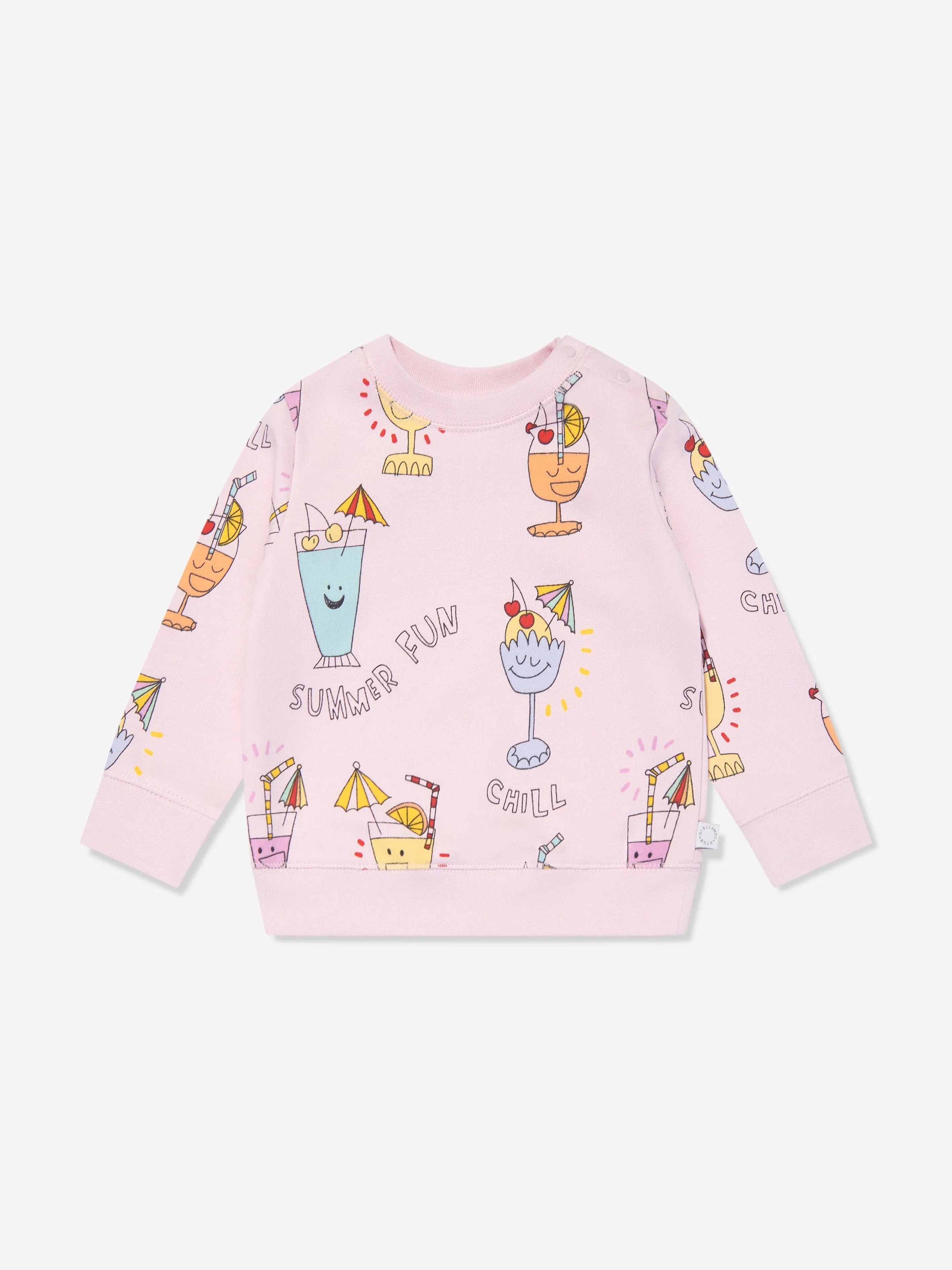 Stella McCartney Baby Girls Summer Fun Tracksuit in Pink