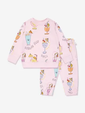 Stella McCartney Baby Girls Summer Fun Tracksuit in Pink