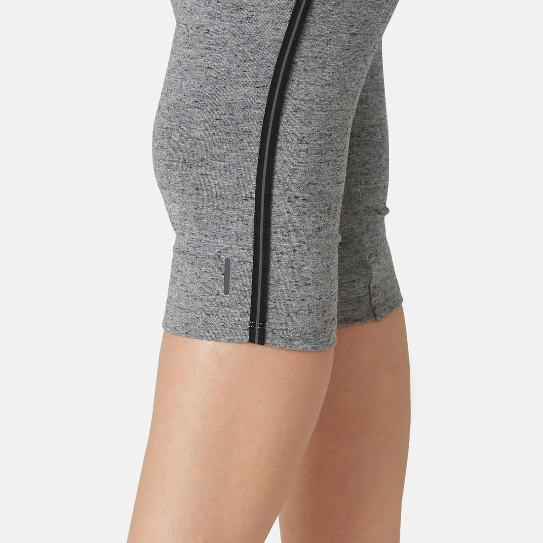 Stretchy Cotton Fitness Cropped Bottoms - Black
