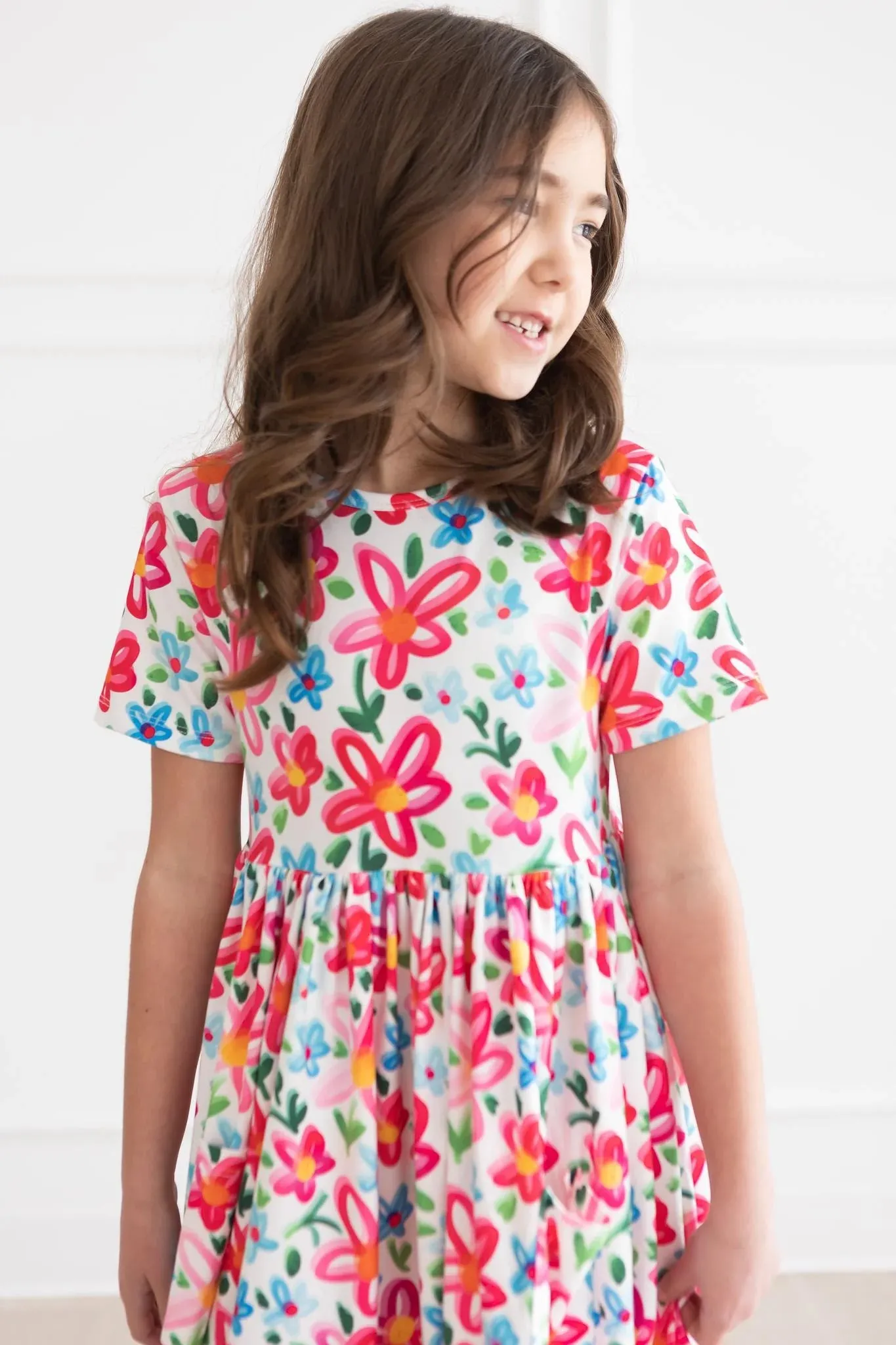 Summer Floral S/S Pocket Twirl Dress