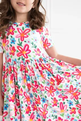 Summer Floral S/S Pocket Twirl Dress