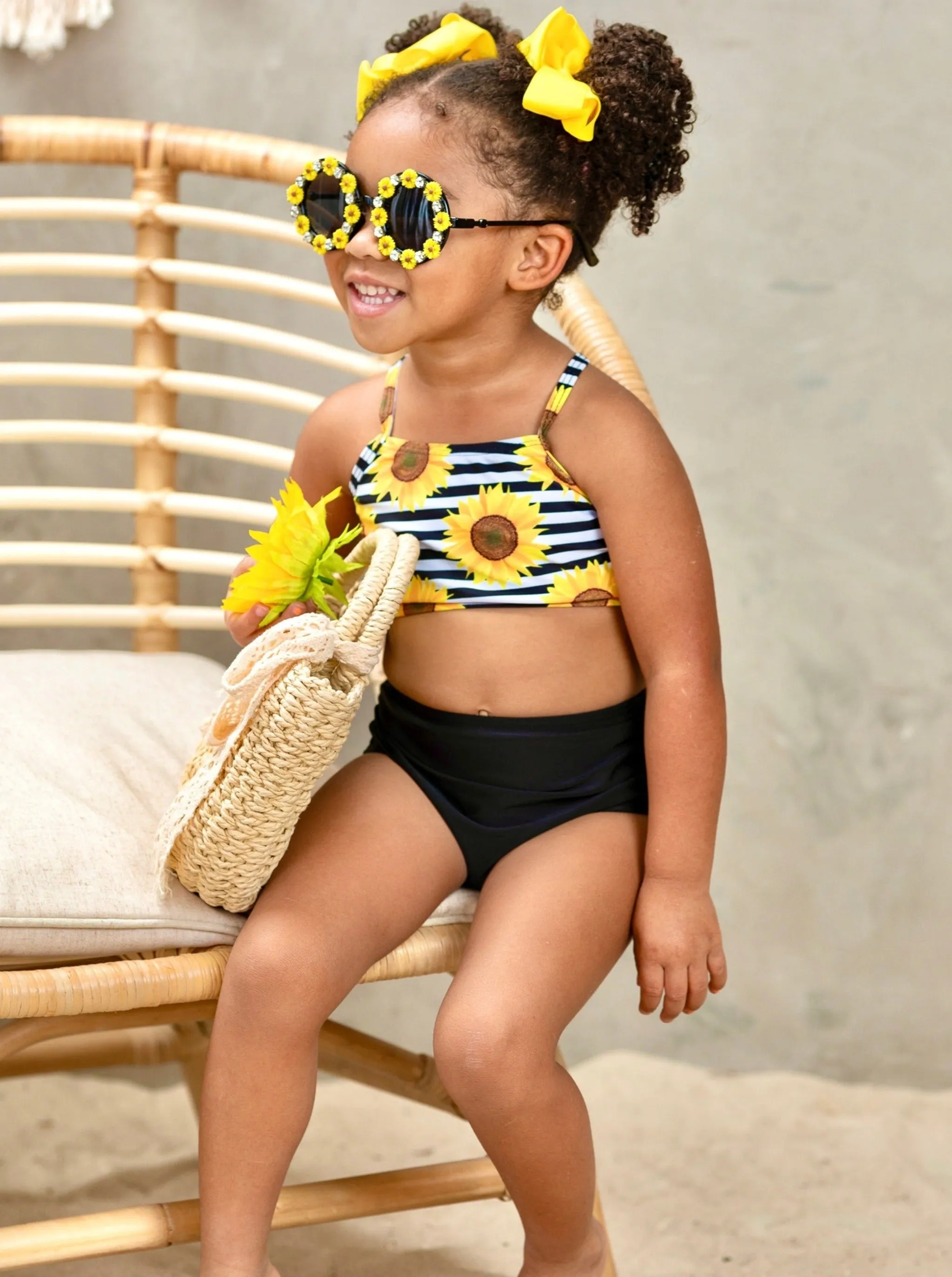The Bright Sunflower Two Piece Swimsuit