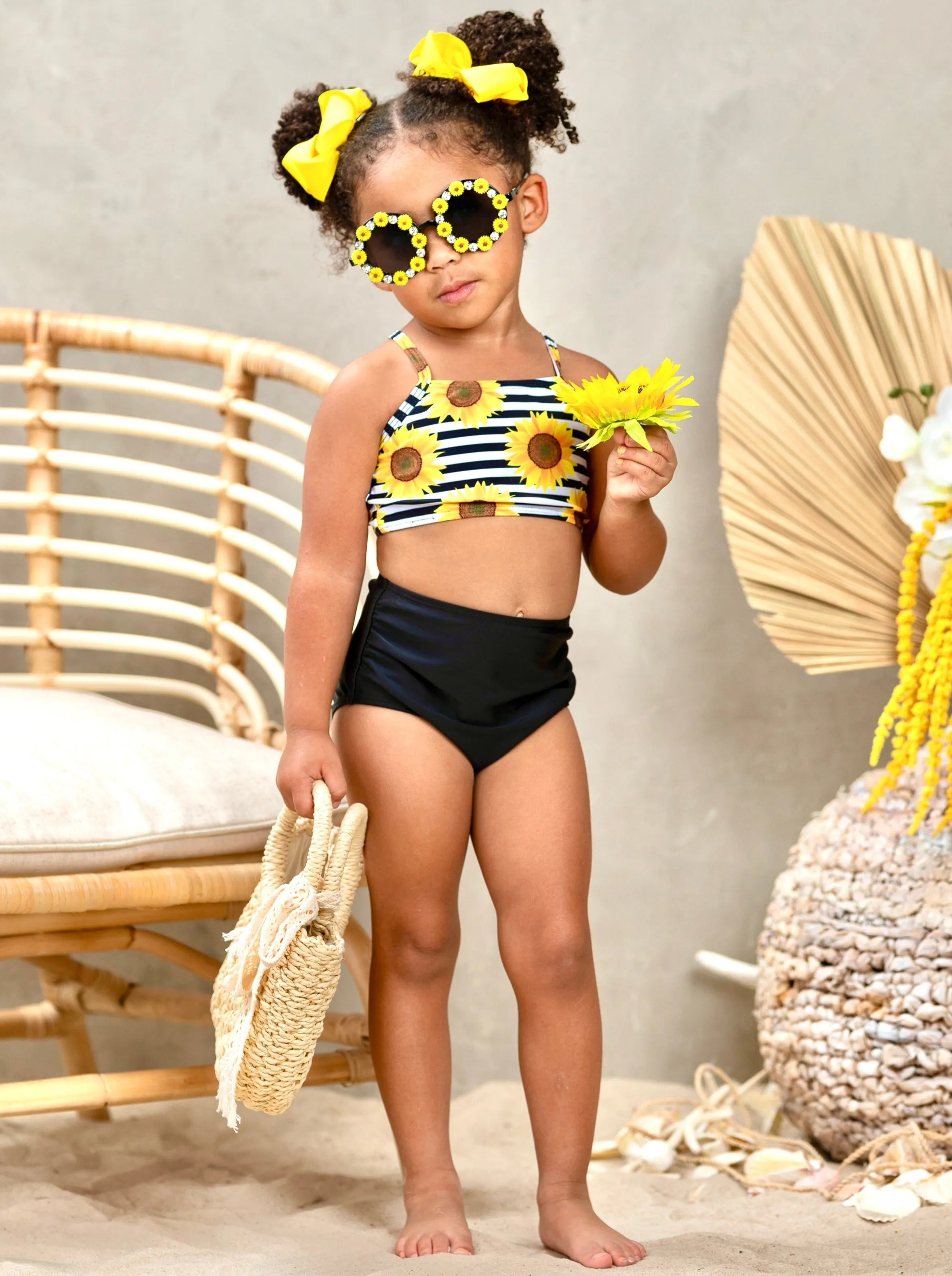 The Bright Sunflower Two Piece Swimsuit