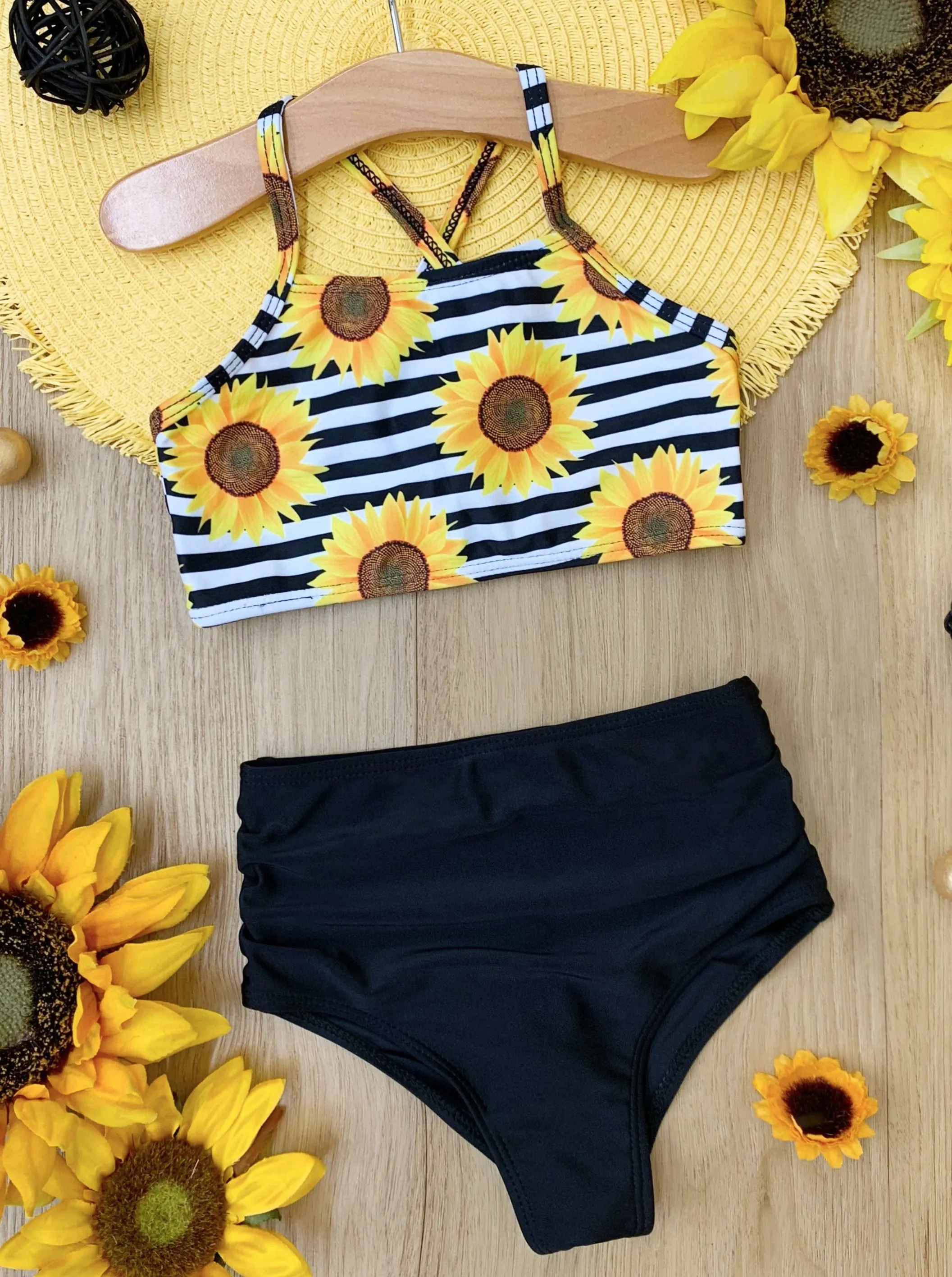 The Bright Sunflower Two Piece Swimsuit