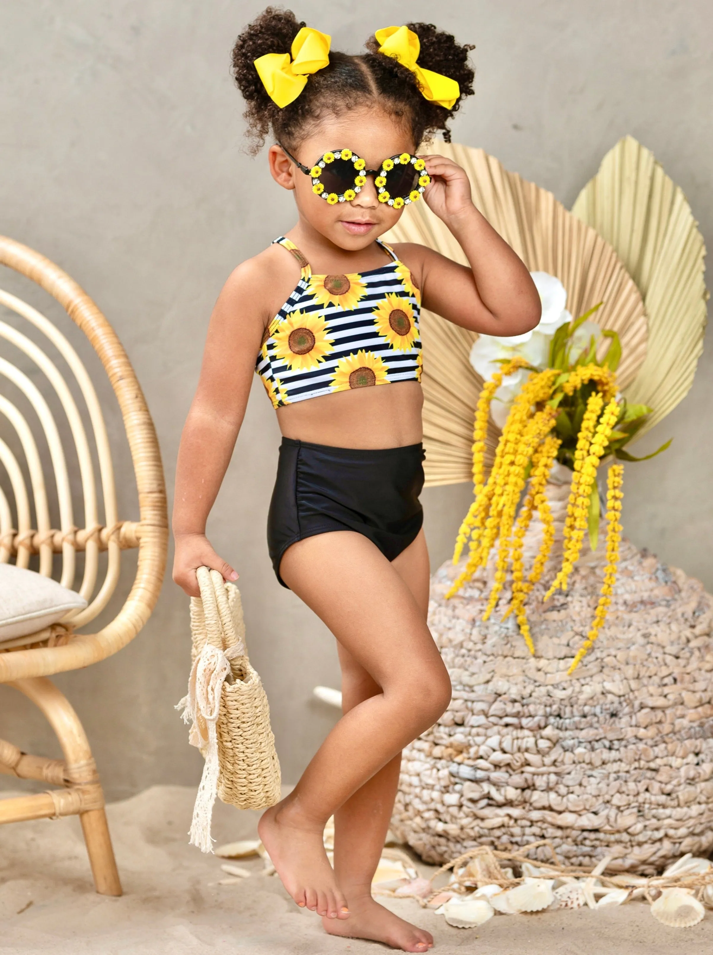 The Bright Sunflower Two Piece Swimsuit