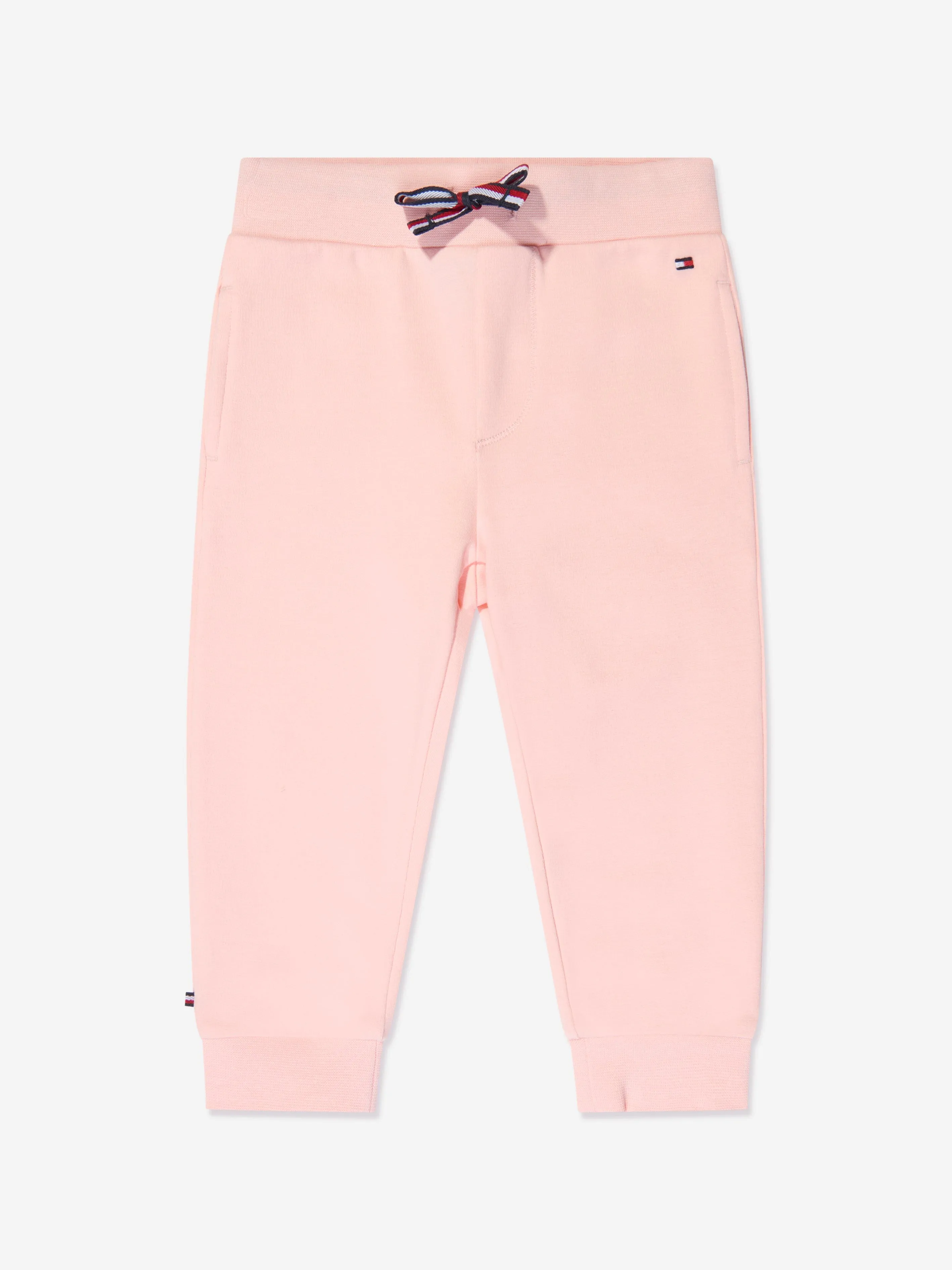 Tommy Hilfiger Baby Girls Curved Monotype Tracksuit in Pink