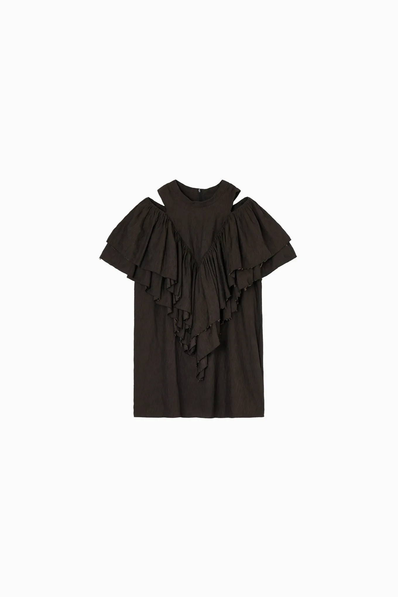 volume ruffle tops