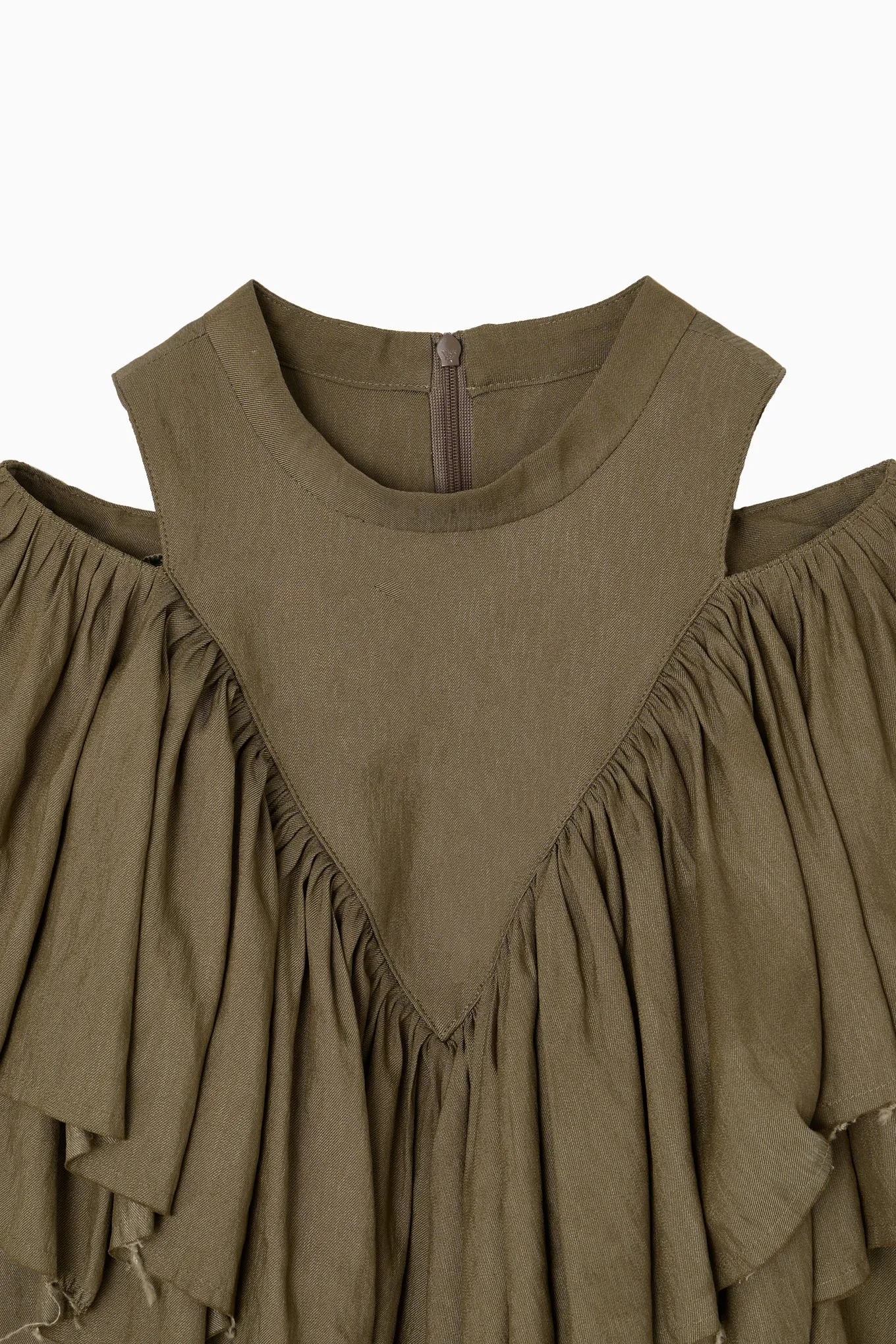 volume ruffle tops