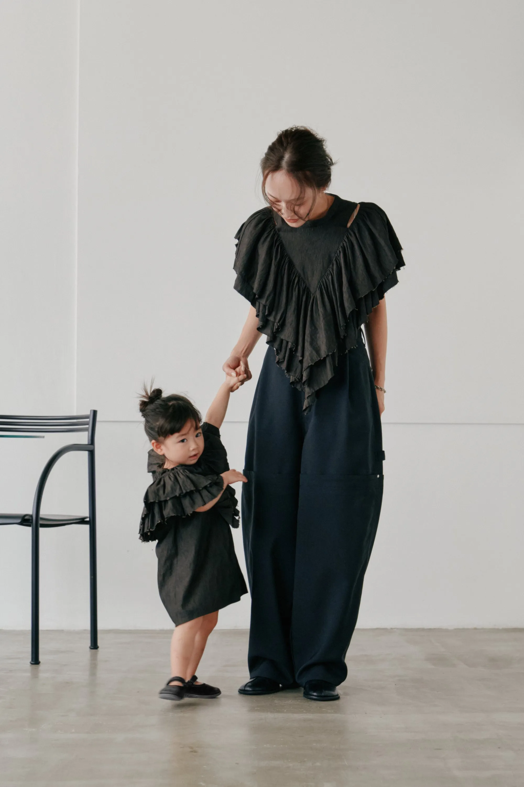 volume ruffle tops
