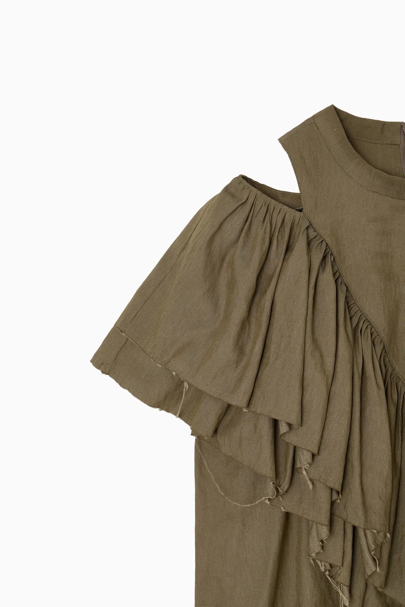 volume ruffle tops