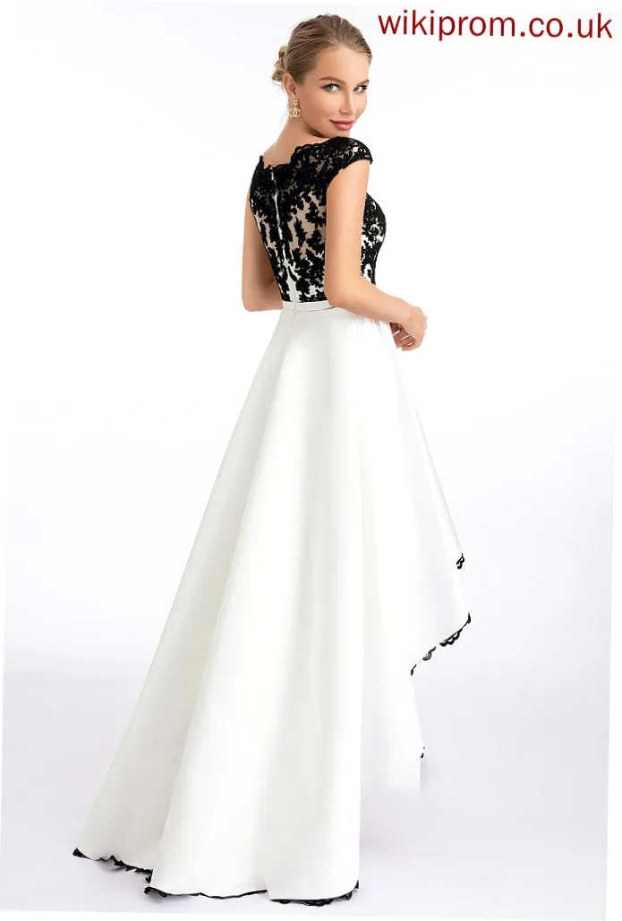 Wedding Dresses Dress Neck Asymmetrical Gisselle Scoop Ball-Gown/Princess Wedding Satin