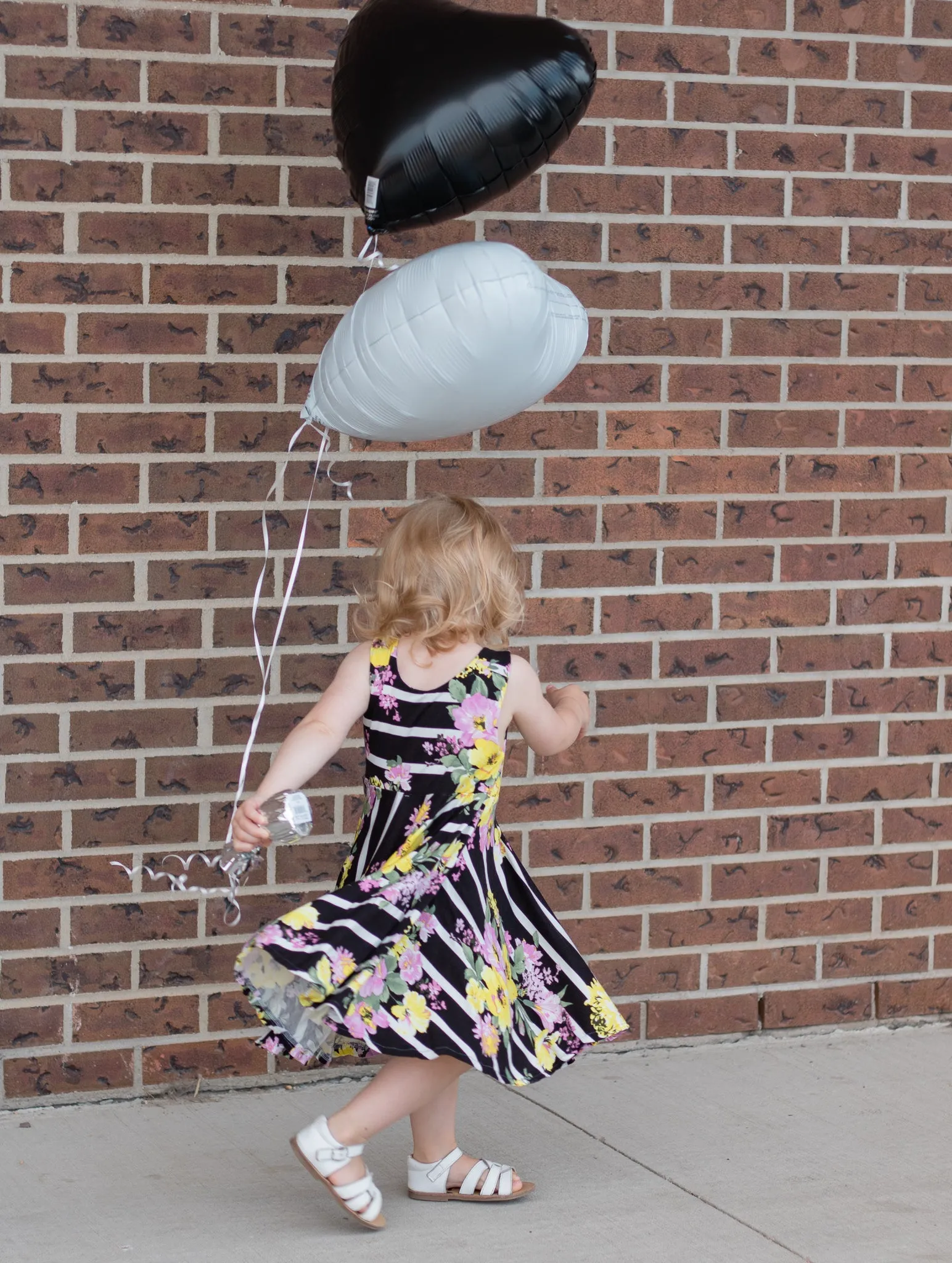 Yellow stripe floral Dress